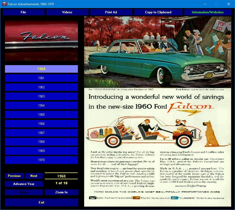 Ford Falcon Ads 1960-1970 Car Auto digital collection | eBay