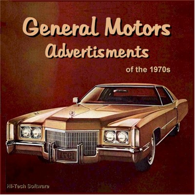 GM Car Ads 1970s CD-ROM General Motors Auto